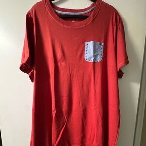 Women’s Tommy Hilfiger cotton dress size 2X, burnt red/ orange color.